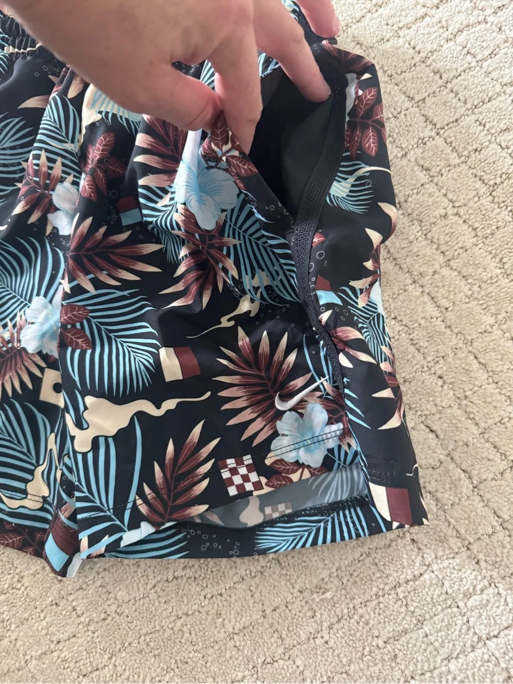 Nike XS Boys’ Dri-FIT “Multi” / Printed Shorts with Pockets